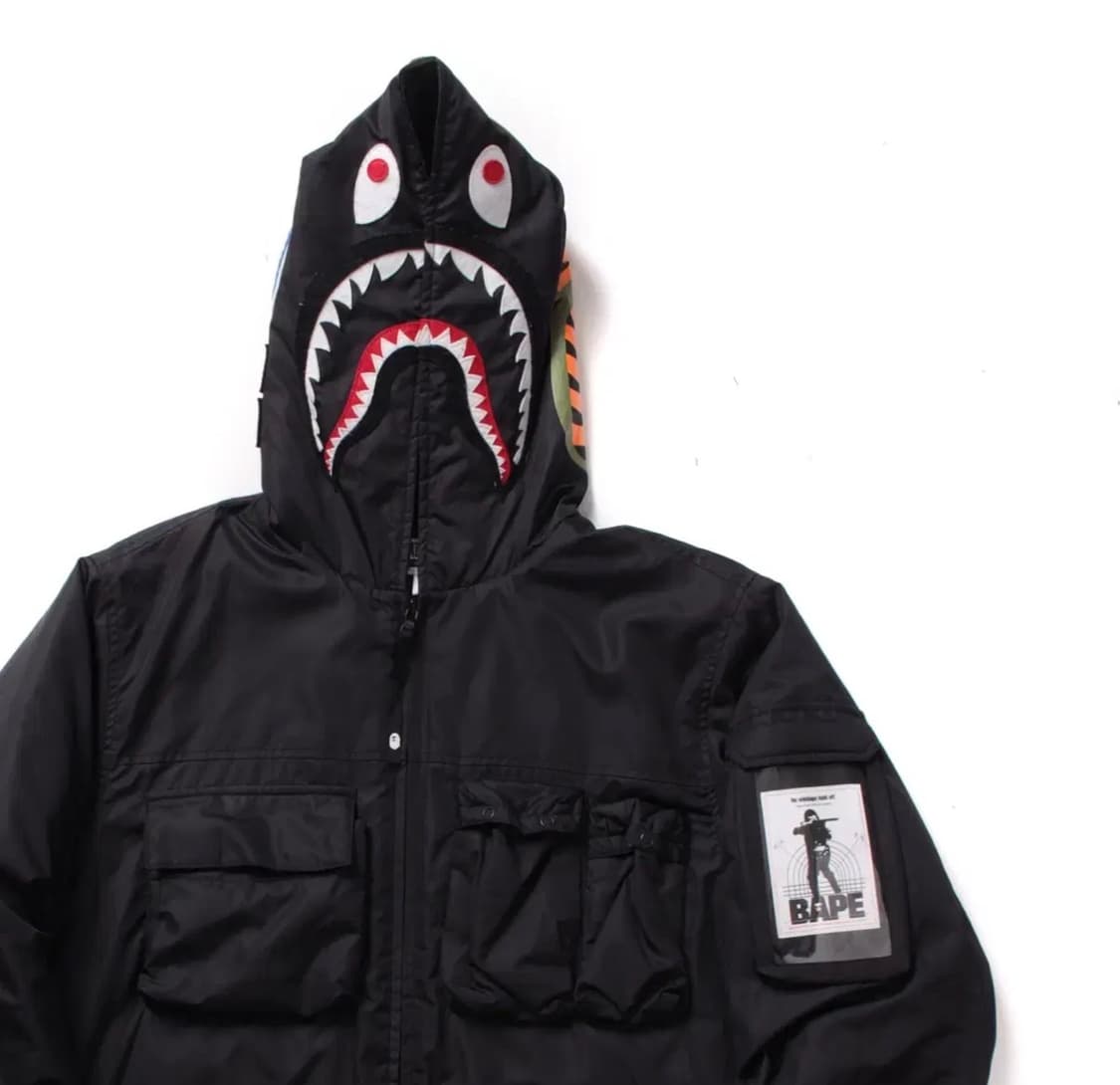 Bape 베이프 멀티포켓 샤크 후드 자켓 상품이미지3