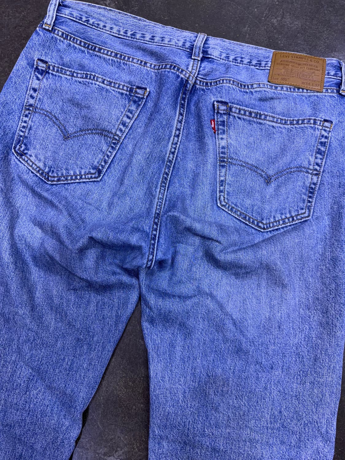 리바이스 505 프리미엄 빅E 레귤러 스트레이트핏 빈티지 데님팬츠 34 상품이미지6