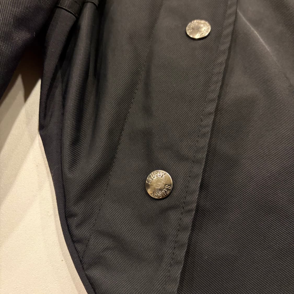 [M] 스투시 아카이브 블랙 후드 바람막이 자켓 B960 상품이미지6