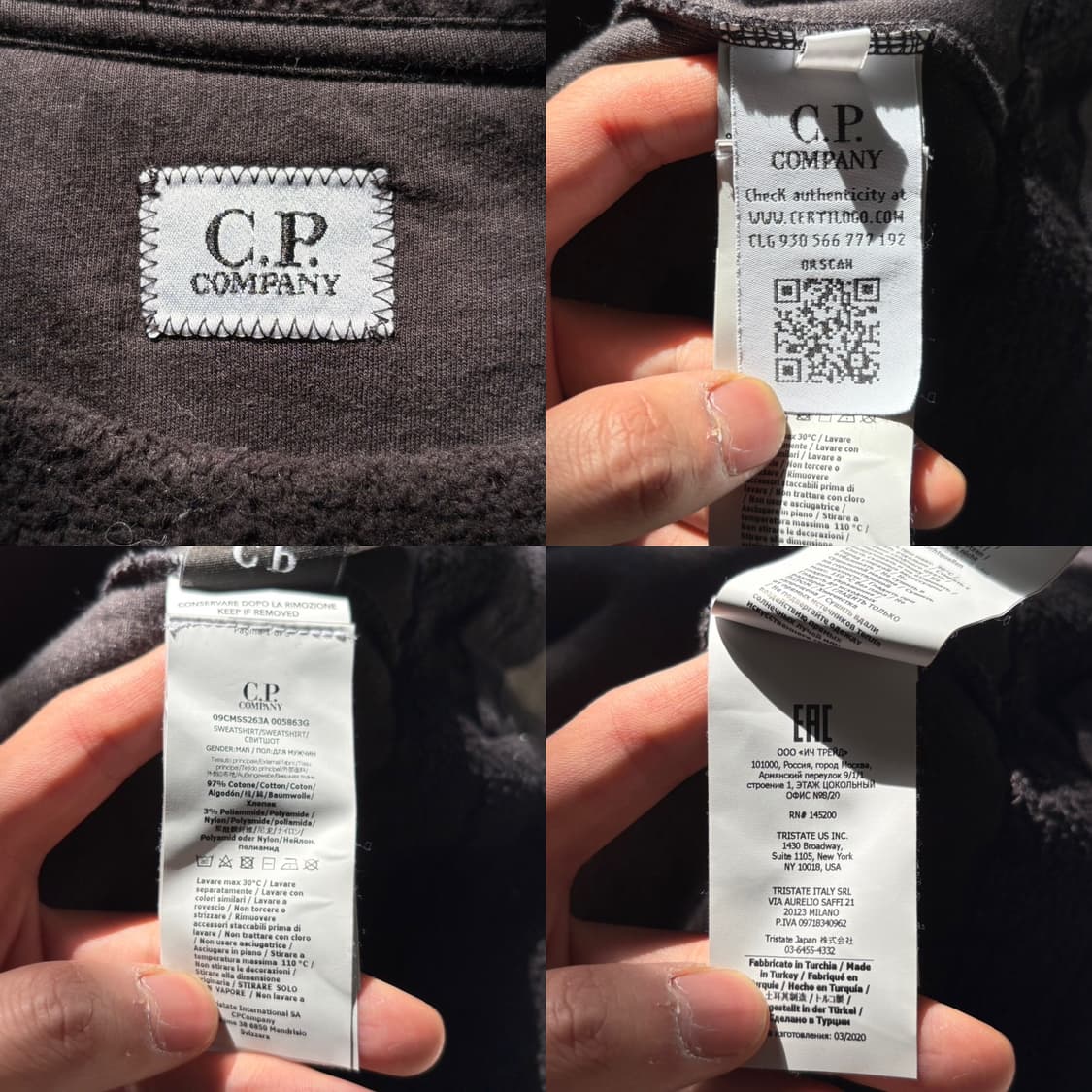 C.P. company 20FW 렌즈와펜 플리스 맨투맨 상품이미지7