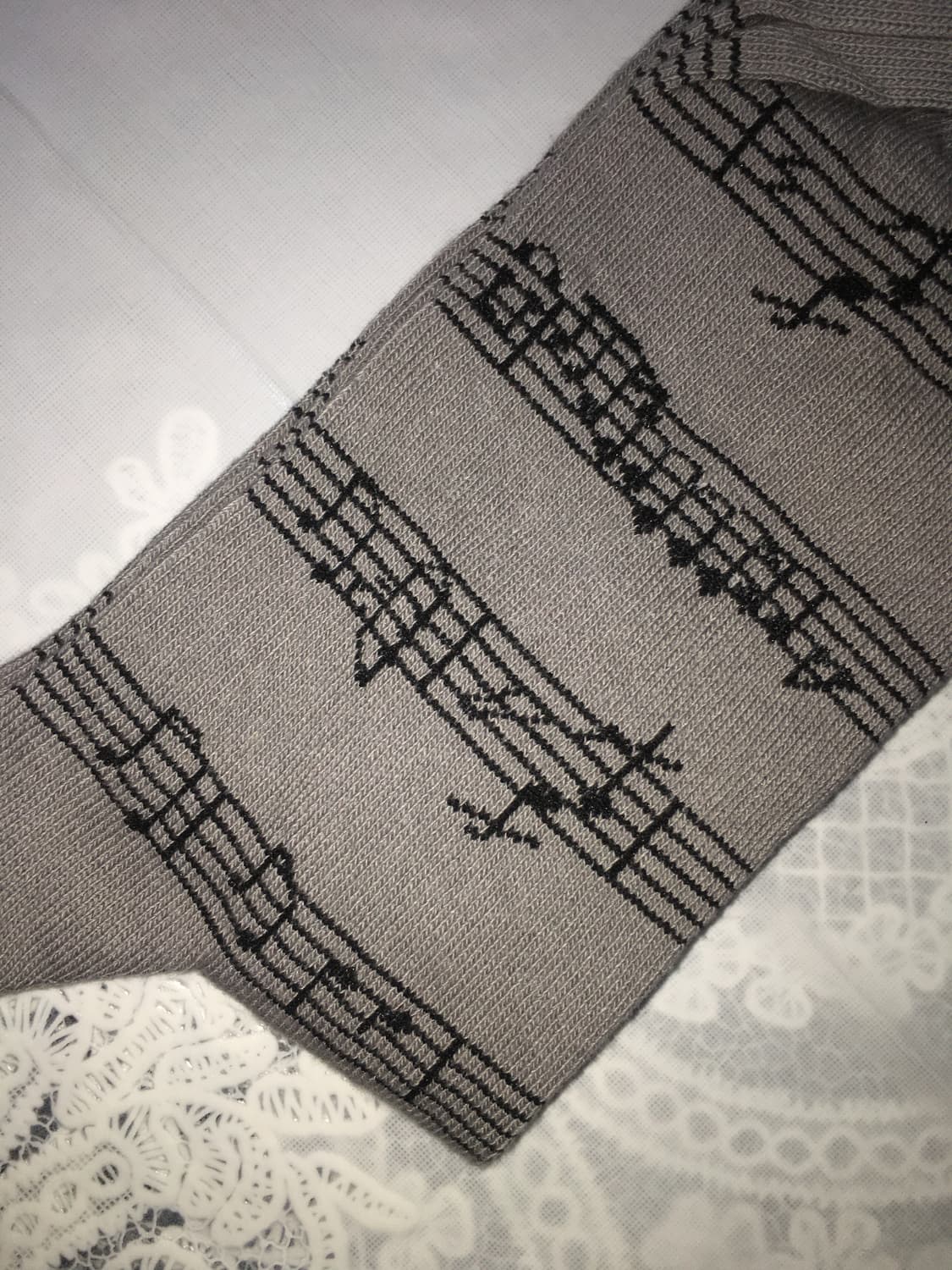 Viburnum shop 악보 양말 그레이 새거 상품이미지4