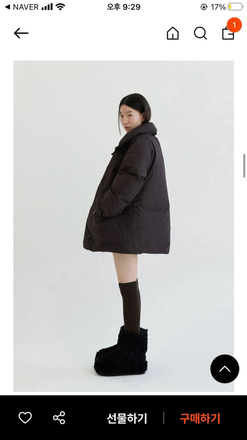 스프링 크로커스 덕다운 하프 코트패딩  상품이미지2