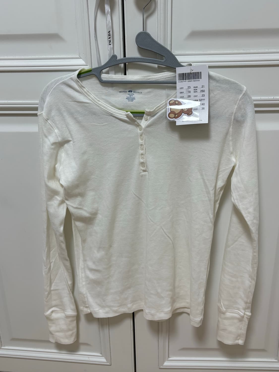 브랜디멜빌 젤리탑 롱슬리브 화이트 상품이미지2