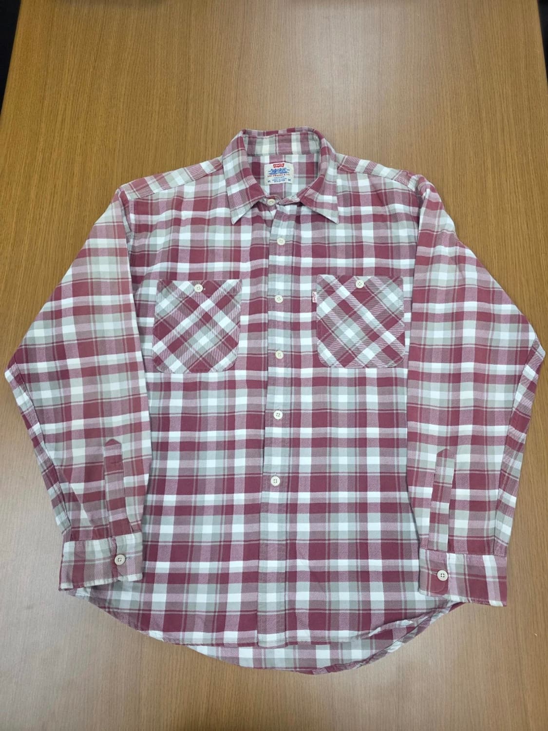 리바이스 90s 플란넬 체크 셔츠 상품이미지1