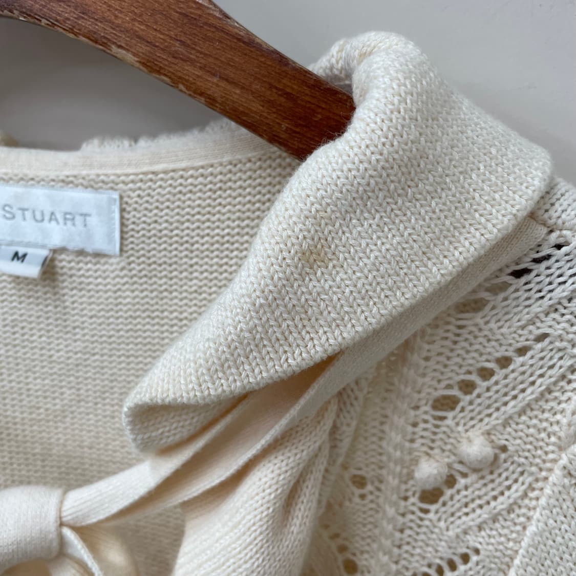 빈티지 질스튜어트 프릴 크림 롱 가디건 상품이미지6