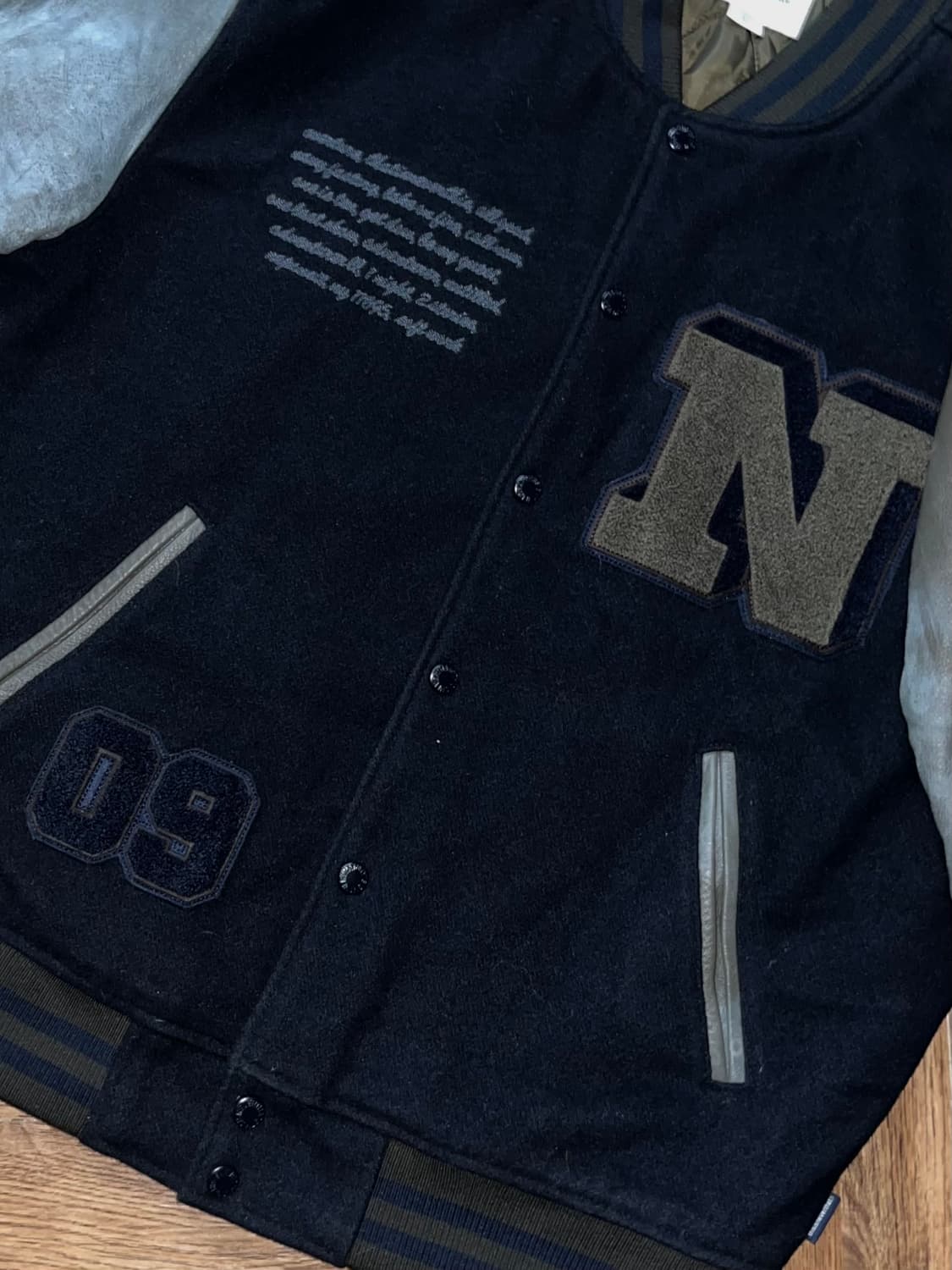 디스이즈네버댓 레코드 바시티자켓 상품이미지2