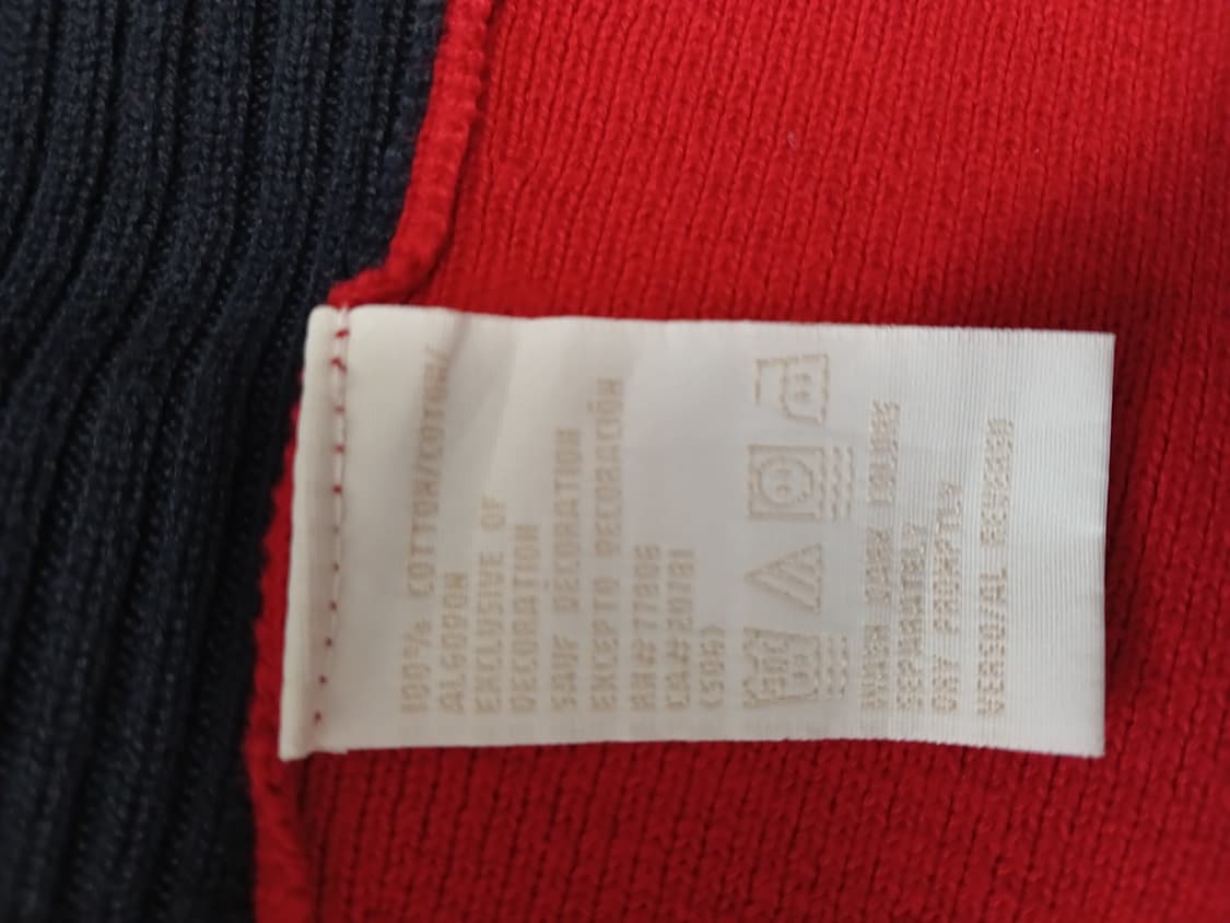 타미 자수로고 반집업니트 상품이미지4