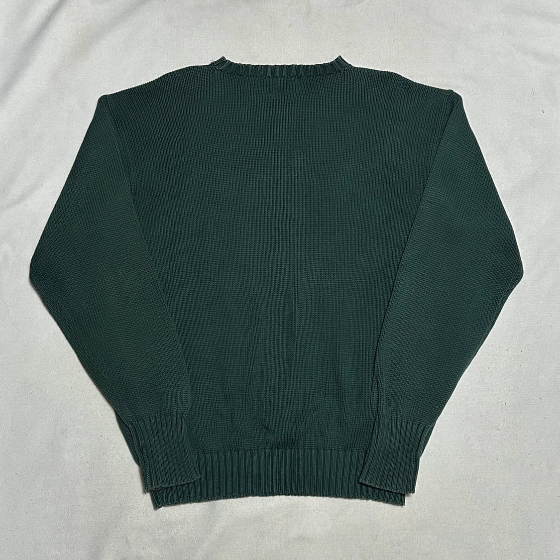 90 폴로랄프로렌 딥그린 코튼 니트 상품이미지3