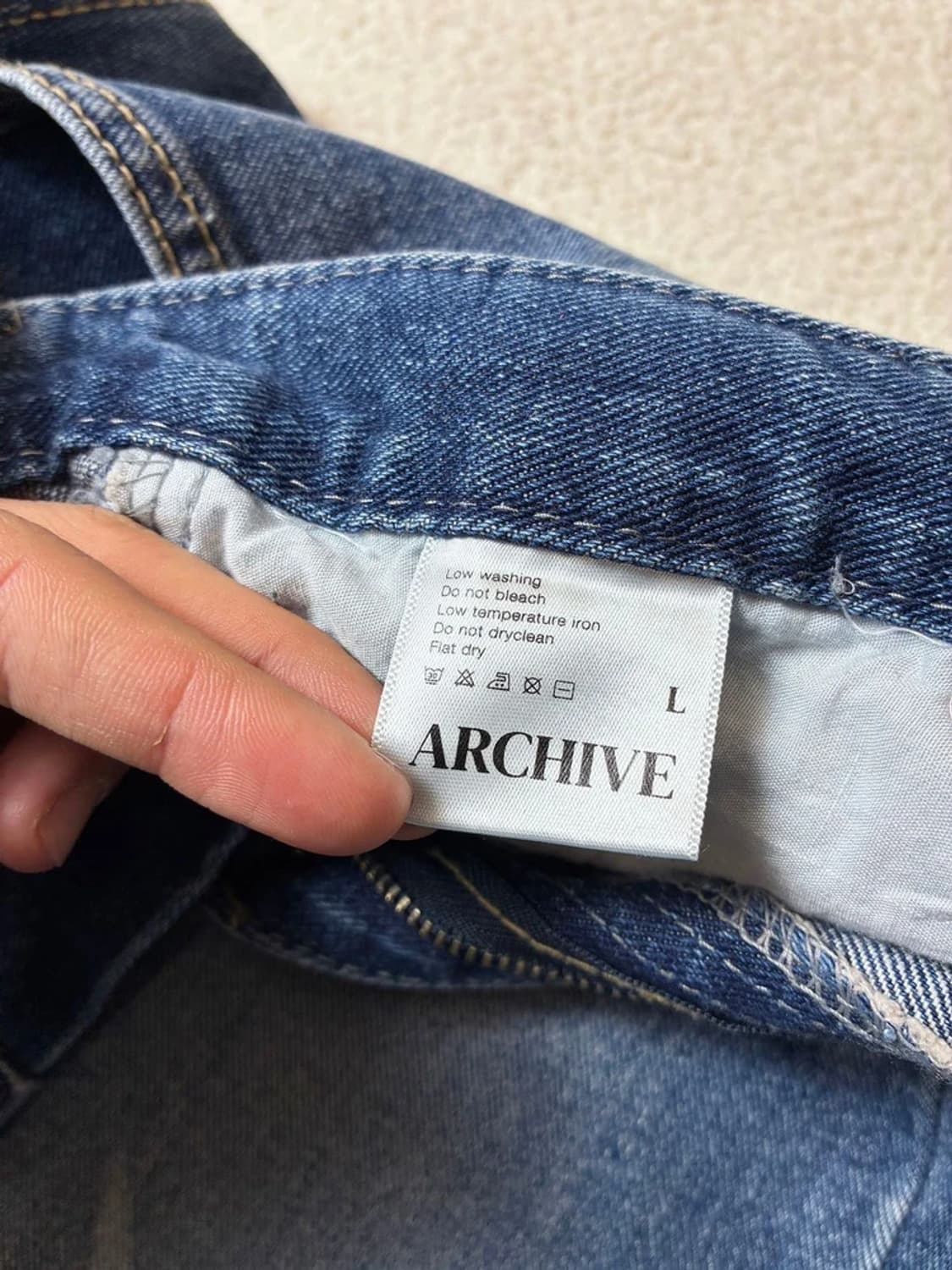 아카이브 블리치 세미 와이드 데님 팬츠 PN6731    상품이미지10