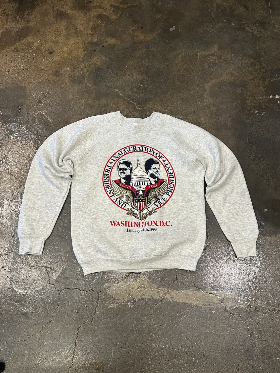90s Fruit of the loom 클린턴 스웻셔츠 L 상품이미지1