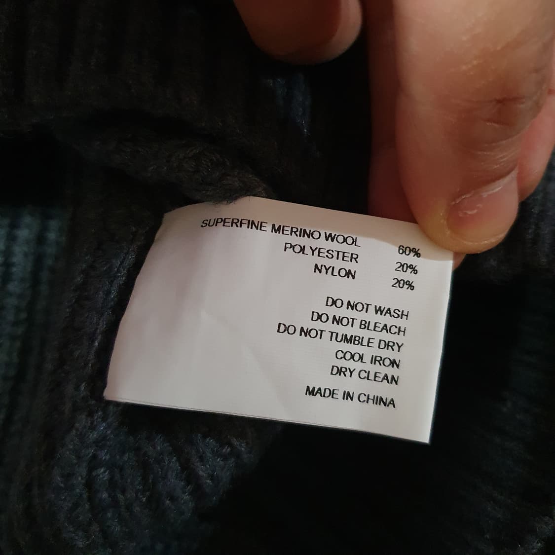 포커페이스 럭비 니트 스웨터 50 그레이차콜 상품이미지7