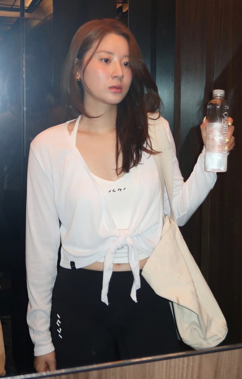 인지액티브 summer wrap cardigan - 아이보리 상품이미지3