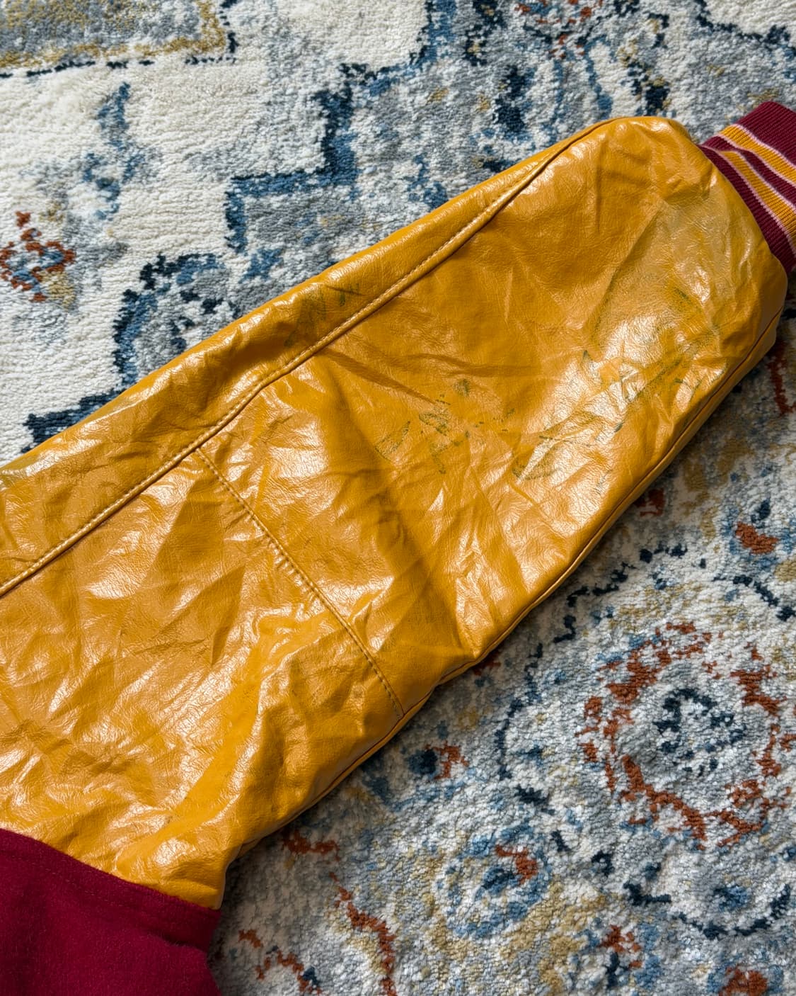 Made in USA 할로웨이 레더암 바시티자켓 상품이미지7