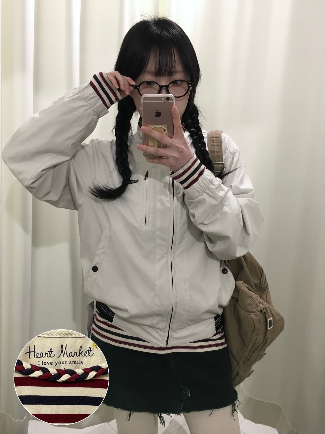 하트마켓 스트라이프 롱슬리브 상품이미지1