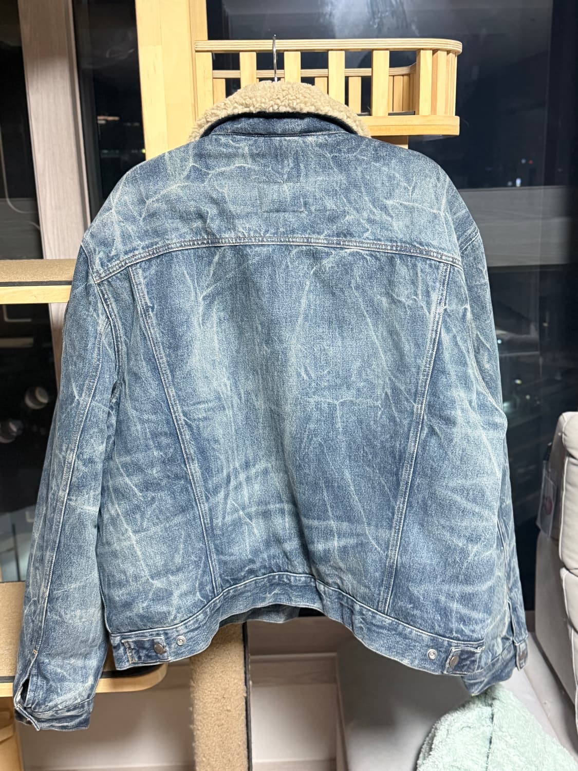 폴로 랄프로렌 데님 플리스 안감 쉐르파 트러커 자켓 상품이미지2