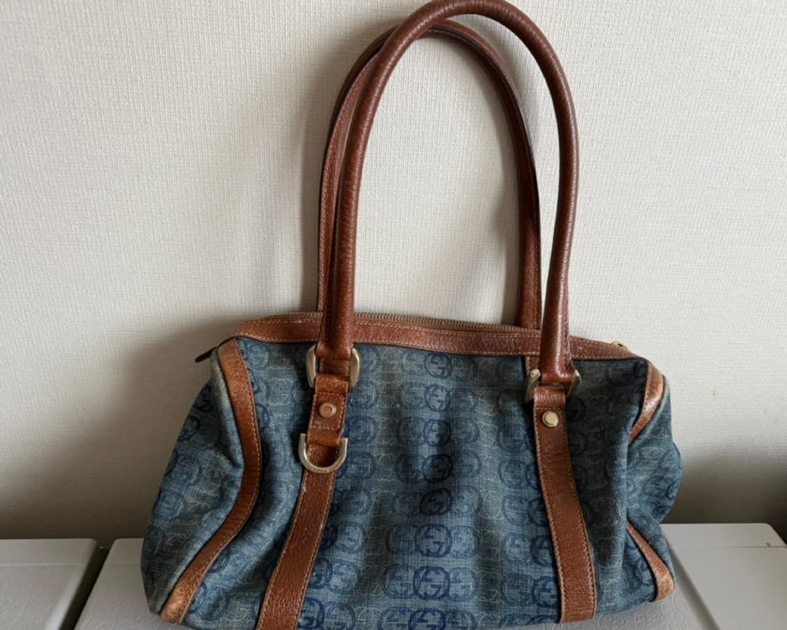 구찌 블루데님 숄더백 상품이미지4