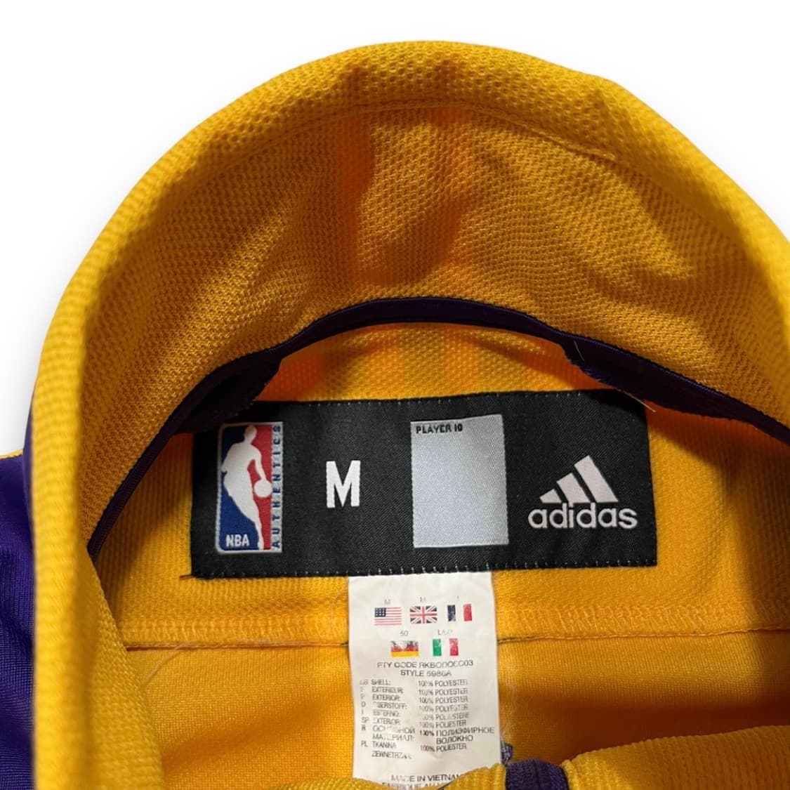 아디다스 x NBA 레이커스 올드스쿨 힙합 트랙탑 져지 상품이미지5