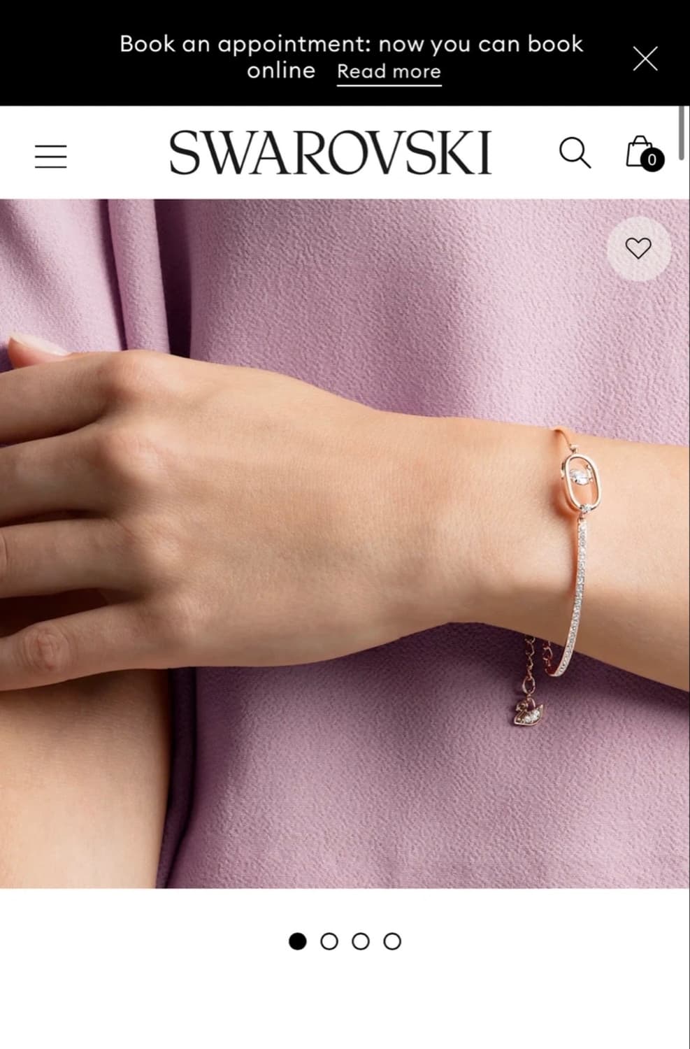 스와로브스키 로즈골드 팔찌 상품이미지2