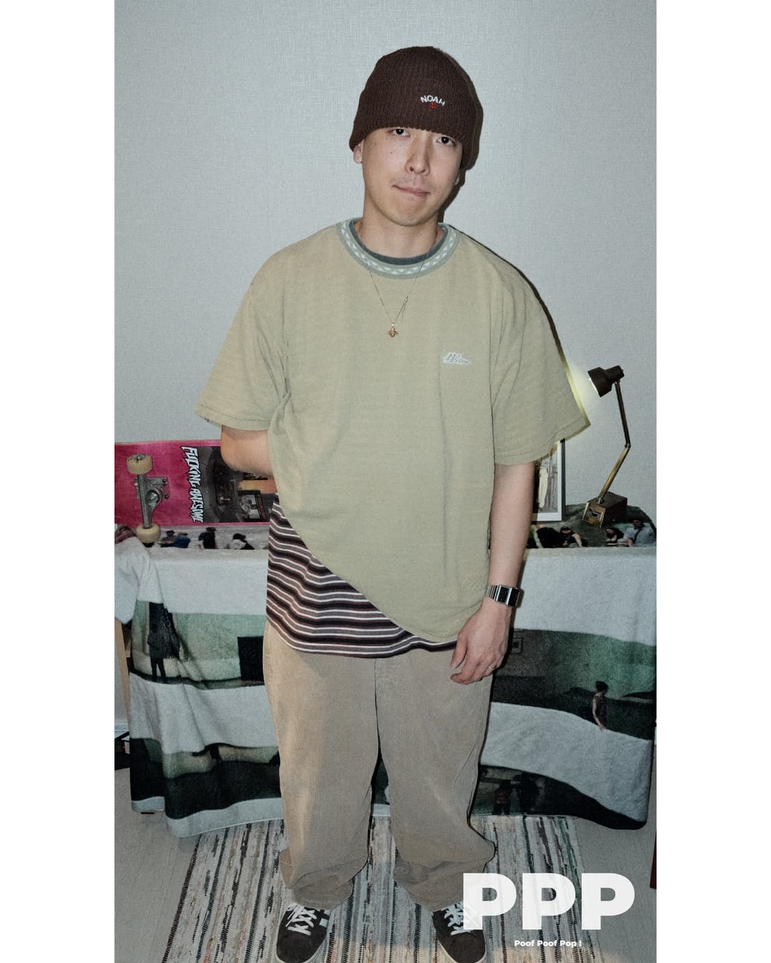 90's No Fear 스트라이프 서프 티셔츠 상품이미지1