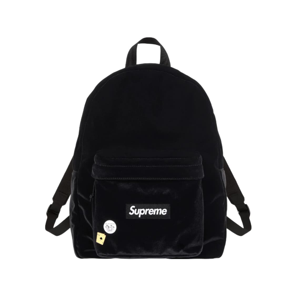 [OS] 슈프림 벨벳 백팩 블랙 25FW 상품이미지1