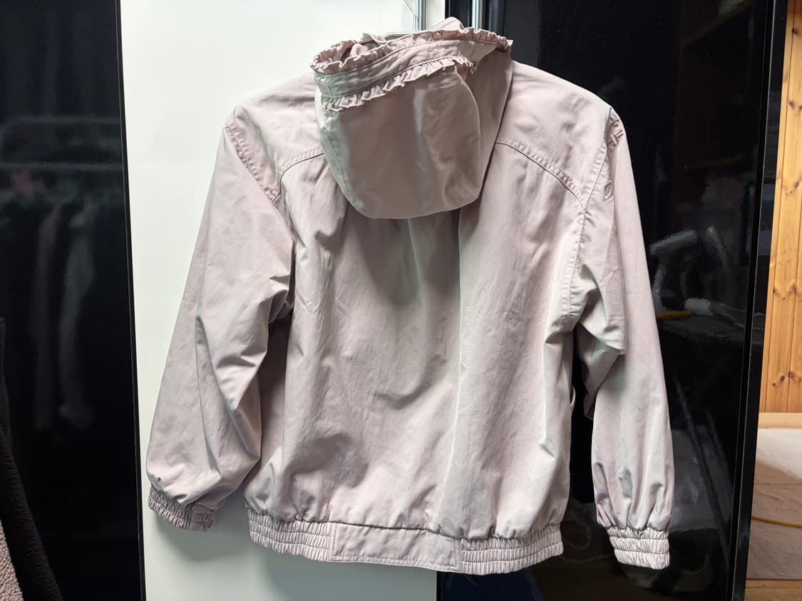 미스치프 보닛 후디 자켓 핑크 베이지 M 바람막이 상품이미지4