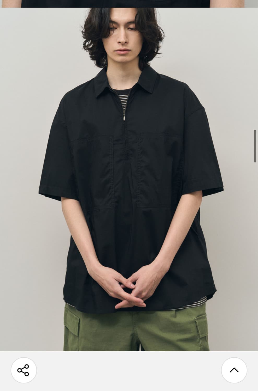 러프사이드 콘보이 하프셔츠 블랙 3사이즈 상품이미지6