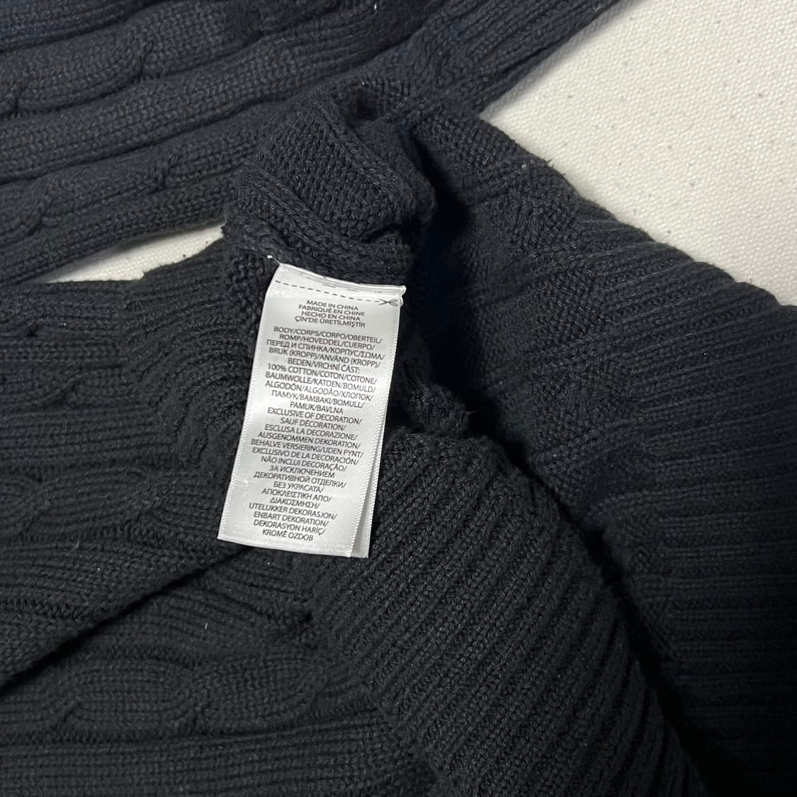 XL 폴로랄프로렌 블랙 케이블 니트 상품이미지5