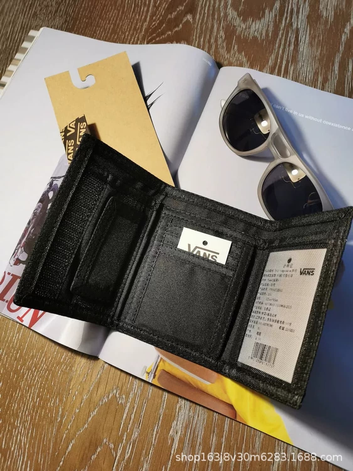 반스 지갑(화이트 체커보드) 상품이미지5