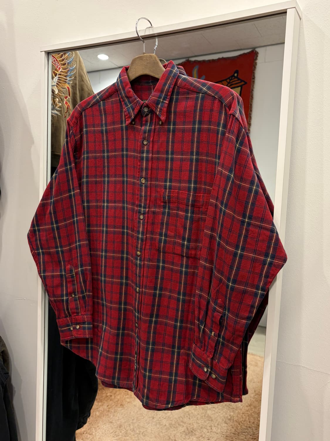 00s Timberland 팀버랜드 플란넬 체크 셔츠 상품이미지1