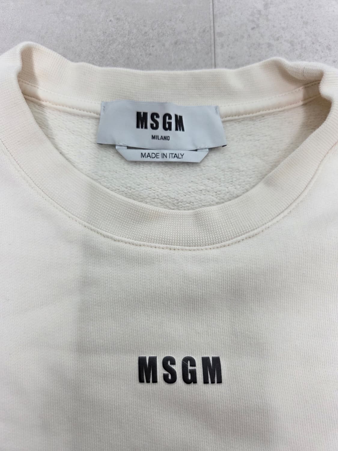 MSGM 맨투맨 아이보리 상품이미지2