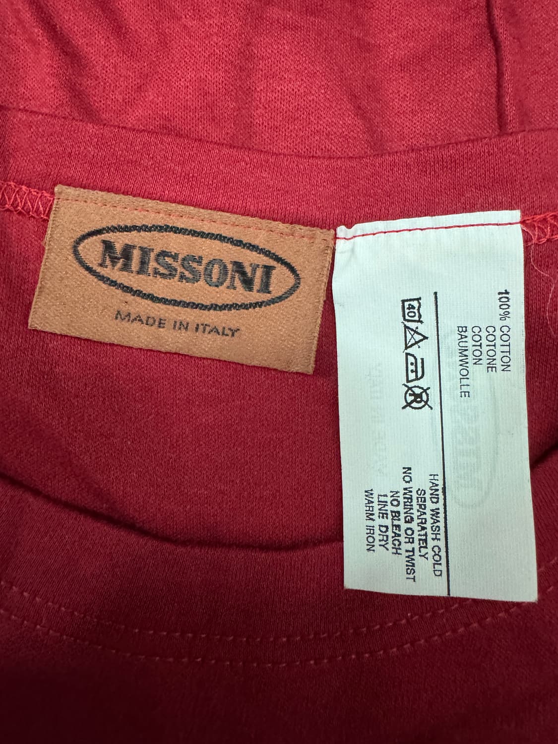 미쏘니 Missoni 빅 로고 오버핏 반팔 티셔츠 XL 상품이미지3