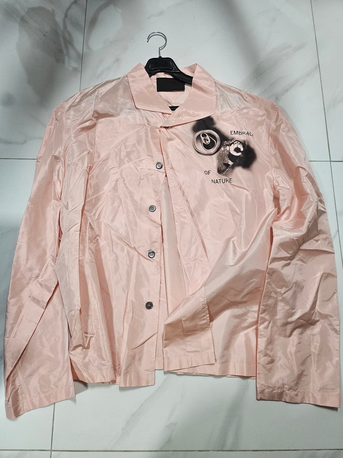 프라다 그래픽 프린트 실크 셔츠 상품이미지1