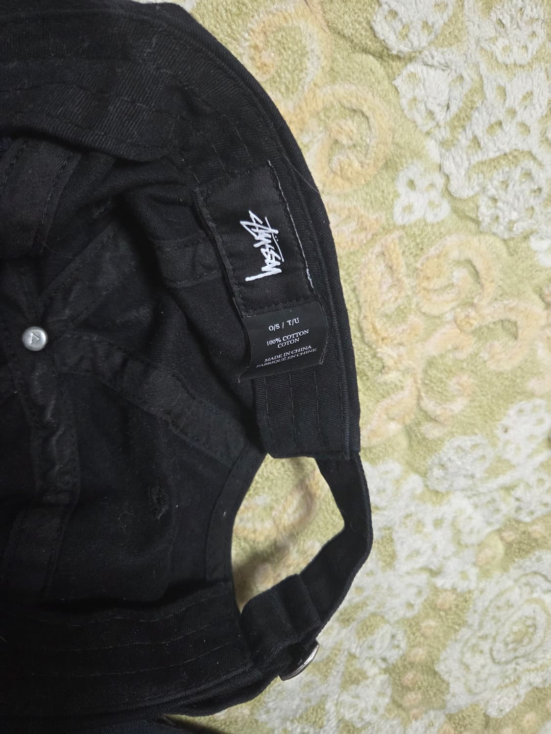 스투시 블랙 볼캡 모자 상품이미지5