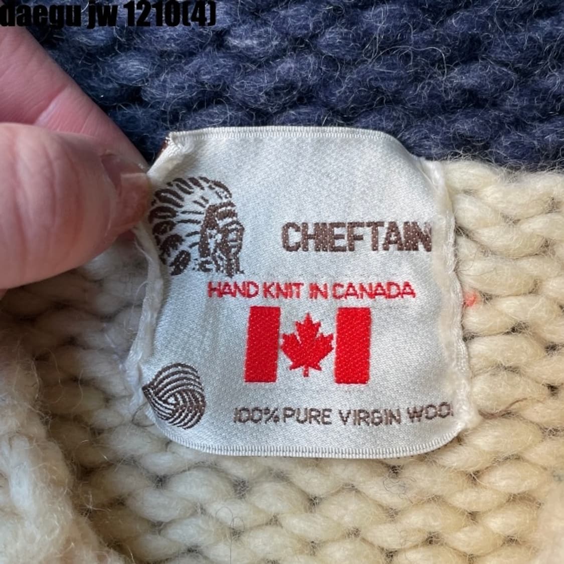 캐나다 코위찬 니트집업 상품이미지3