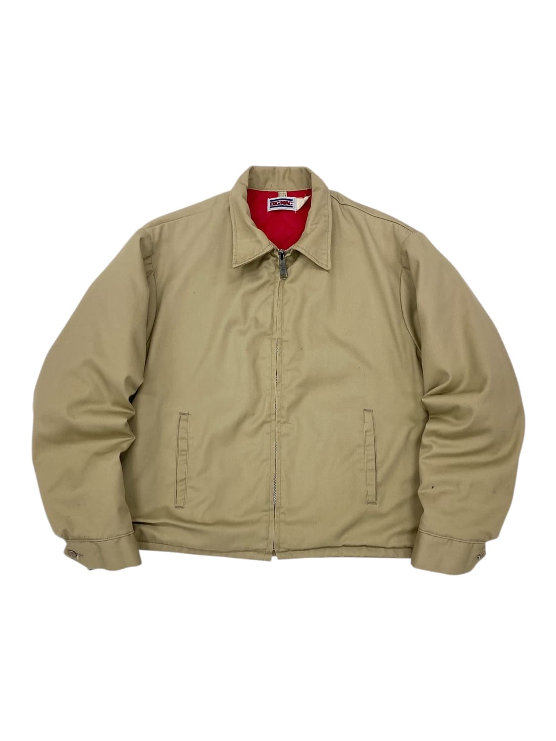 7-80‘s 빅맥 레드 퀼팅 안감 워크 자켓 상품이미지1