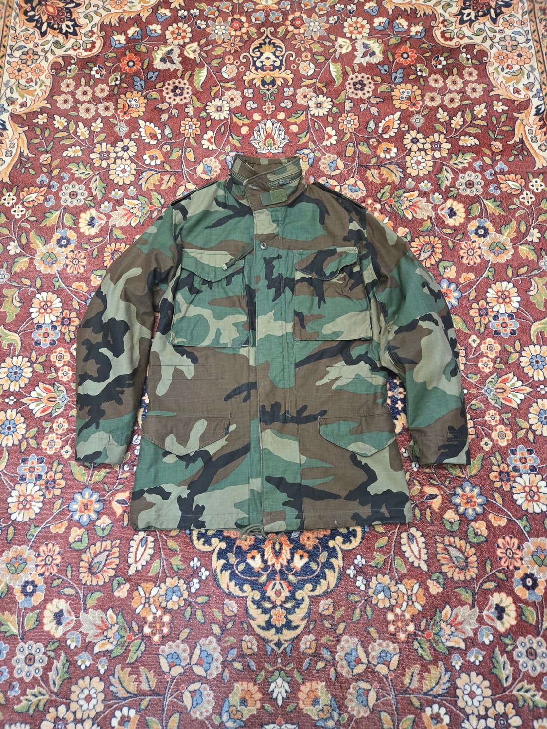 오리지널 US ARMY M65 필드 자켓 우드랜드 (스몰,래귤러) 상품이미지1