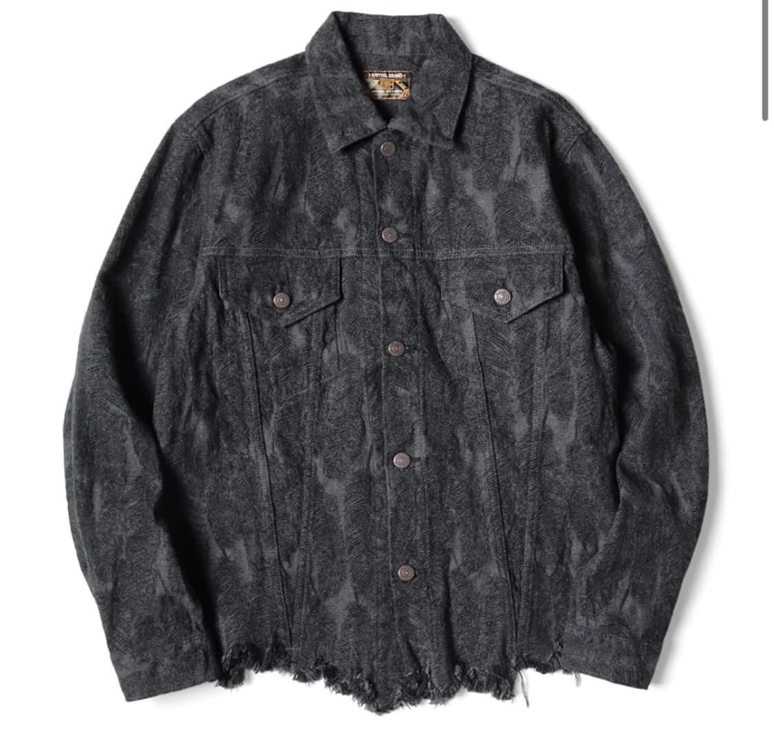 캐피탈 페더 데님 자켓 블랙 5사이즈 상품이미지1