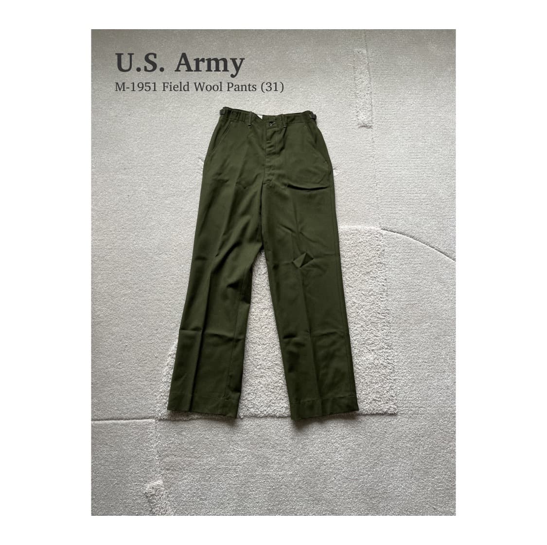 U.S Army M-1951 필드 울 팬츠 (31) 상품이미지1