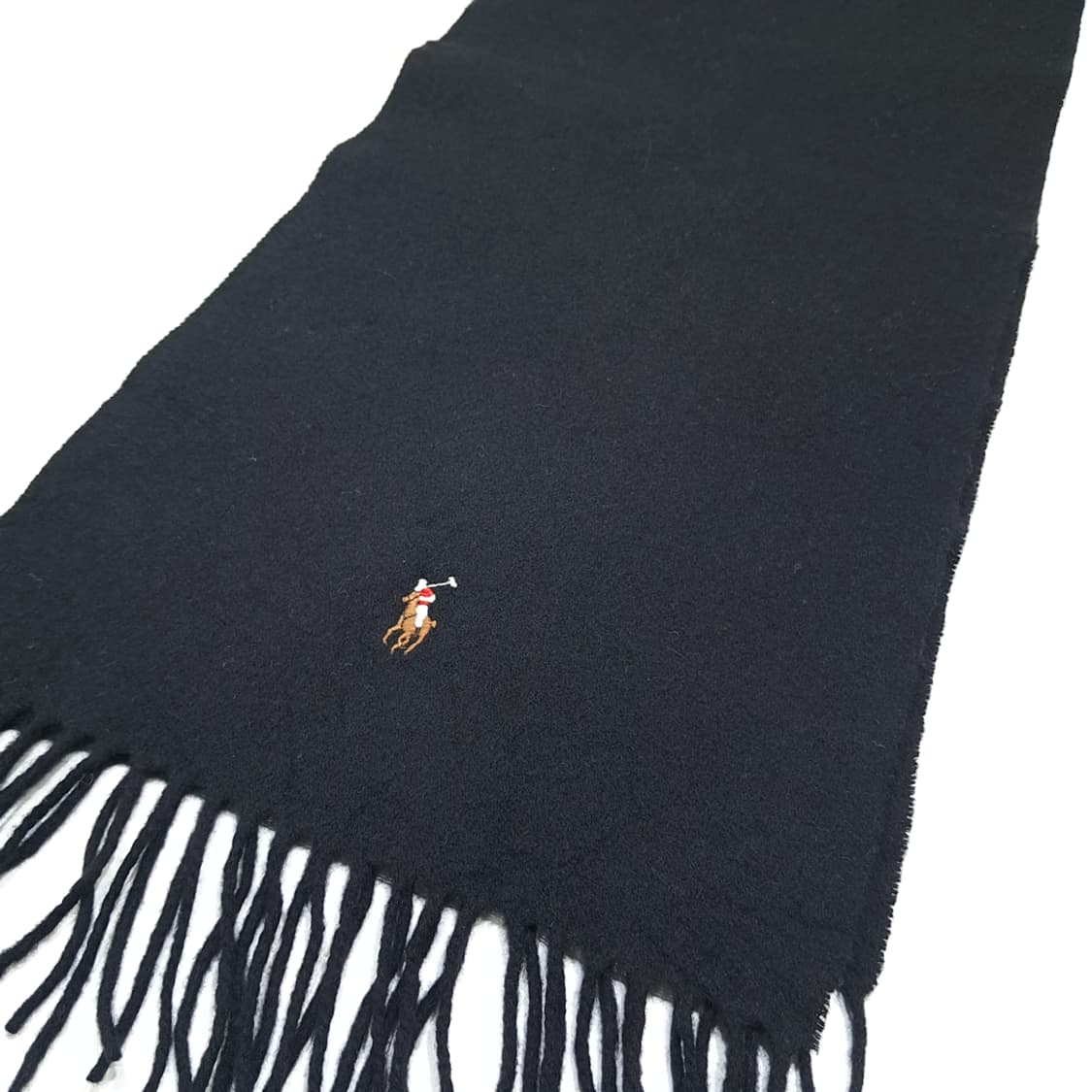 MX437 폴로 이태리판 램스울 멀티컬러포니 블랙 머플러 목도리 상품이미지3