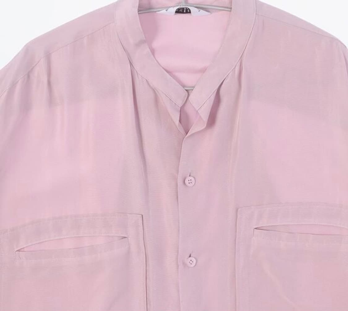 언유즈드 실크셔츠 M 상품이미지2