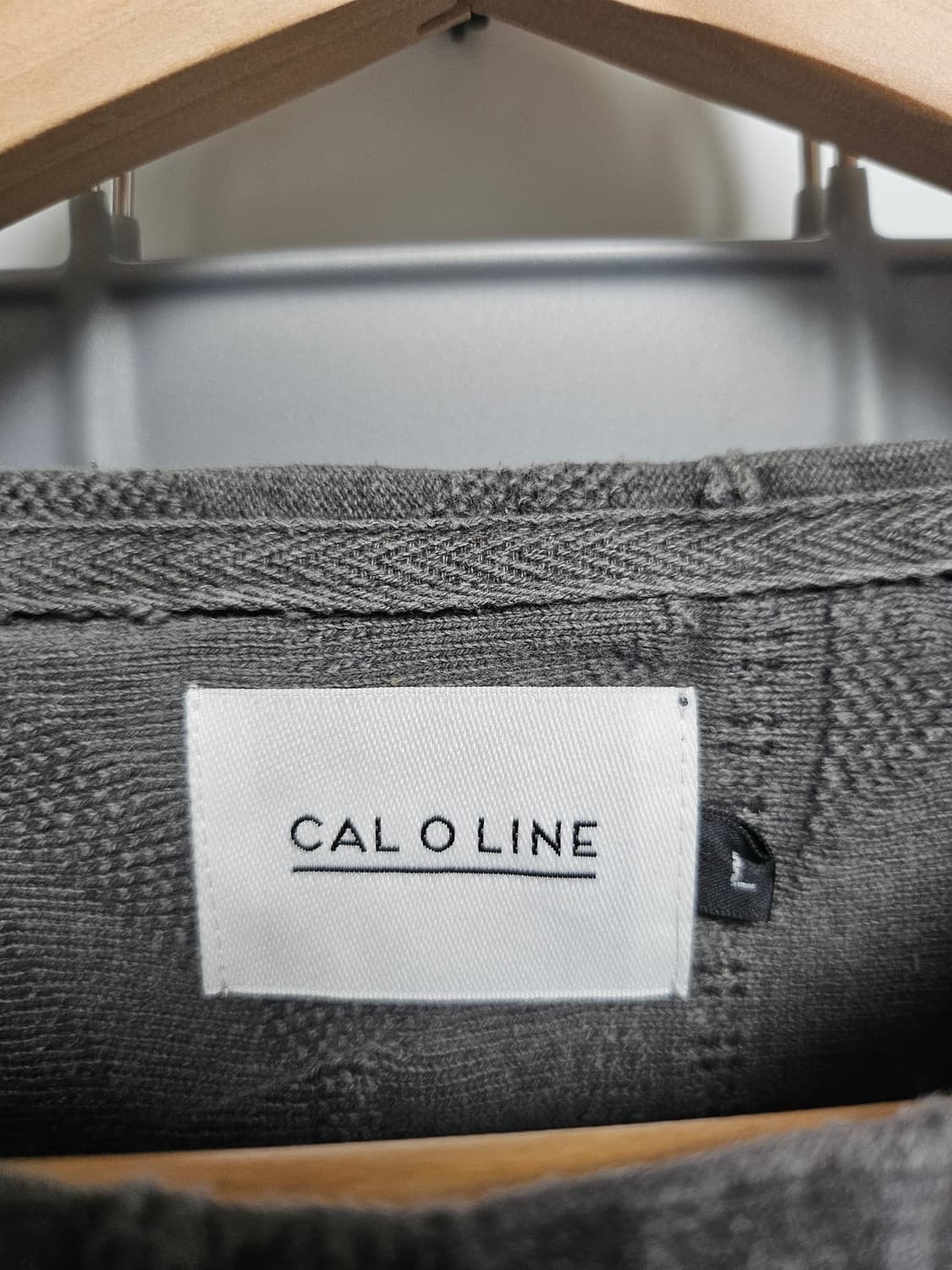 [L]CAL O LINE 칼오라인 케이블 자쿼드 긴팔티 상품이미지3