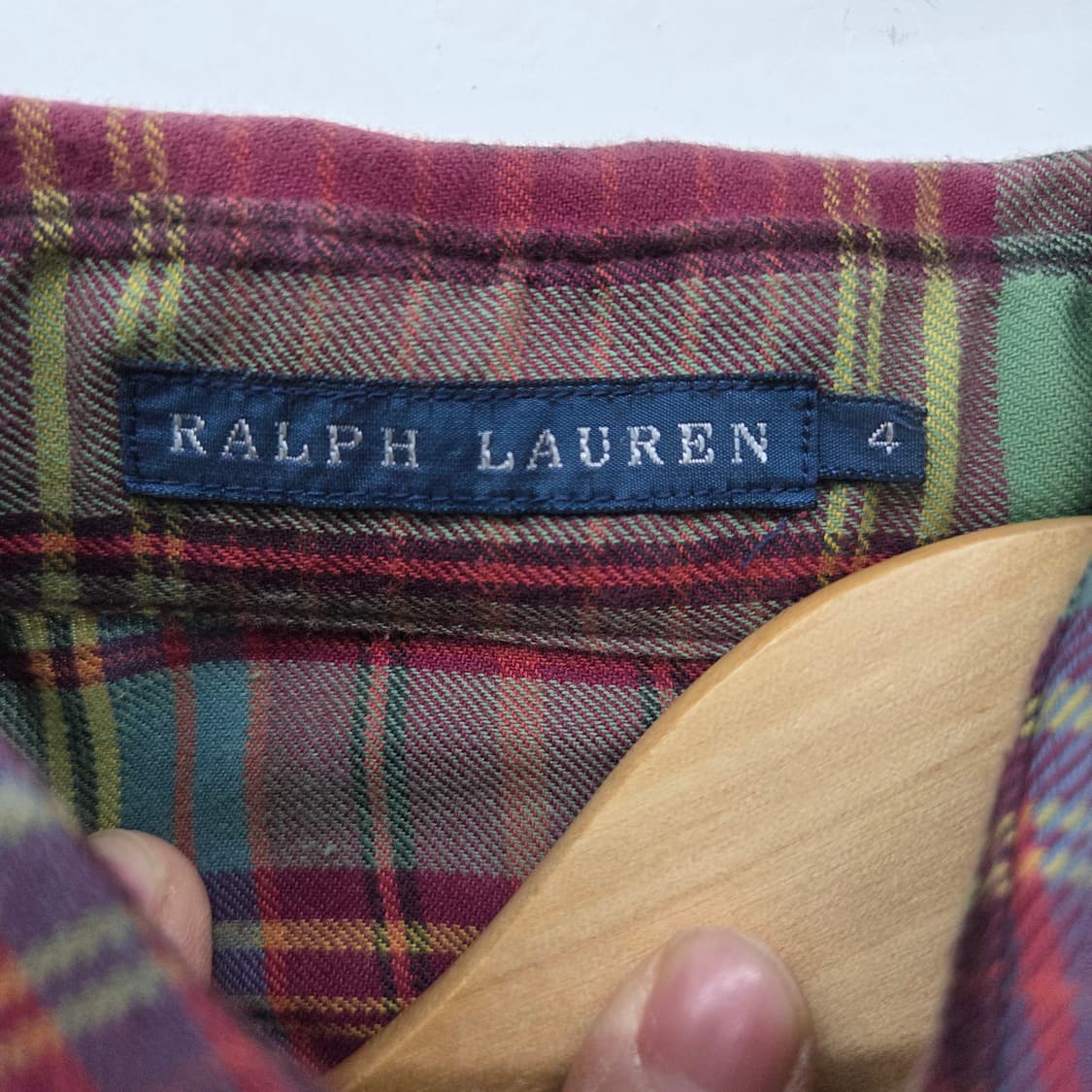 폴로 랄프로렌 디테일 체크 셔츠 여성 M 상품이미지5