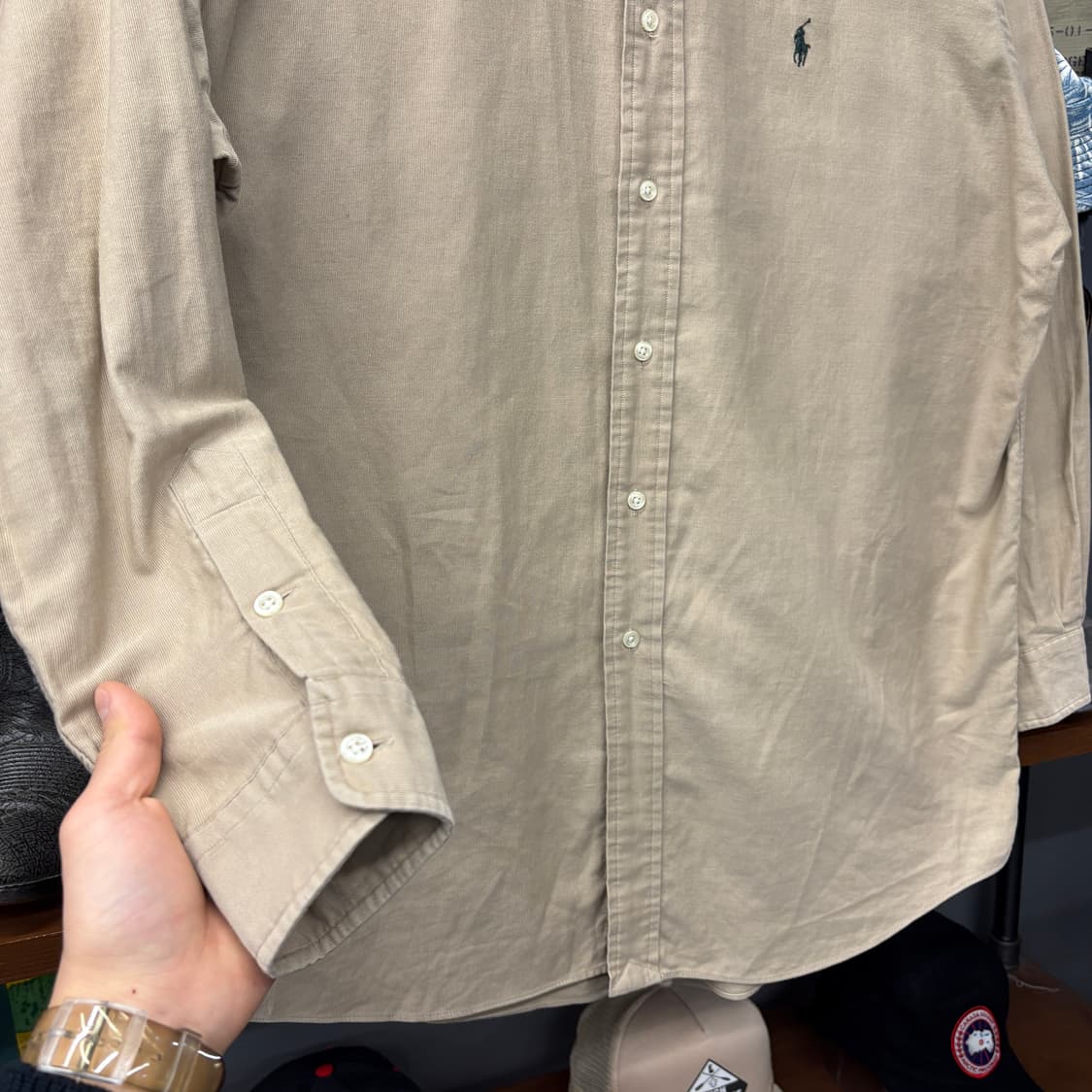 90s 폴로 랄프로렌 블레이크 루즈핏 버튼다운 코튼셔츠 N747 상품이미지4