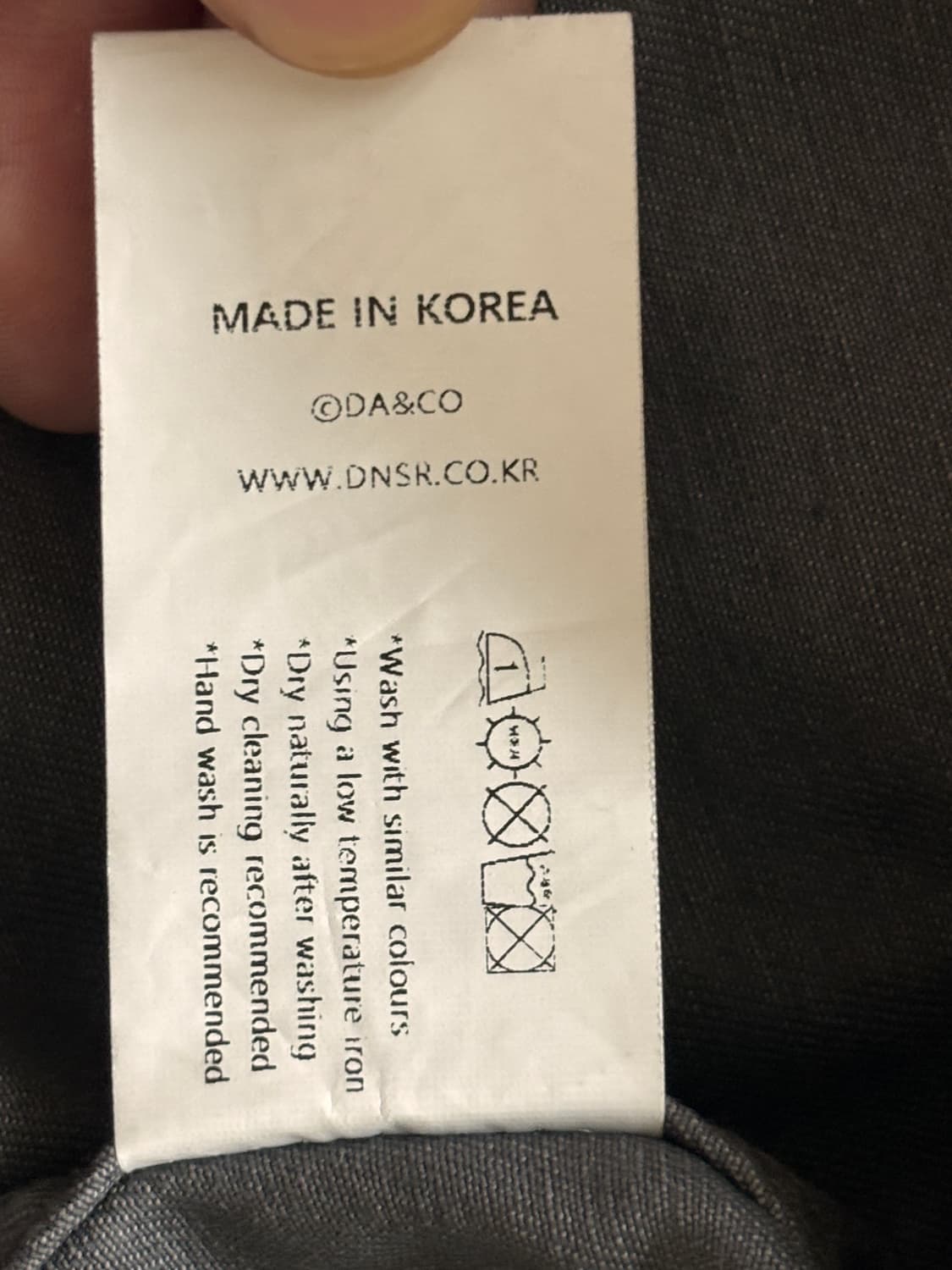 DNSR 바이오 워시드 빈티지 셔츠 차콜 그레이 M 상품이미지6