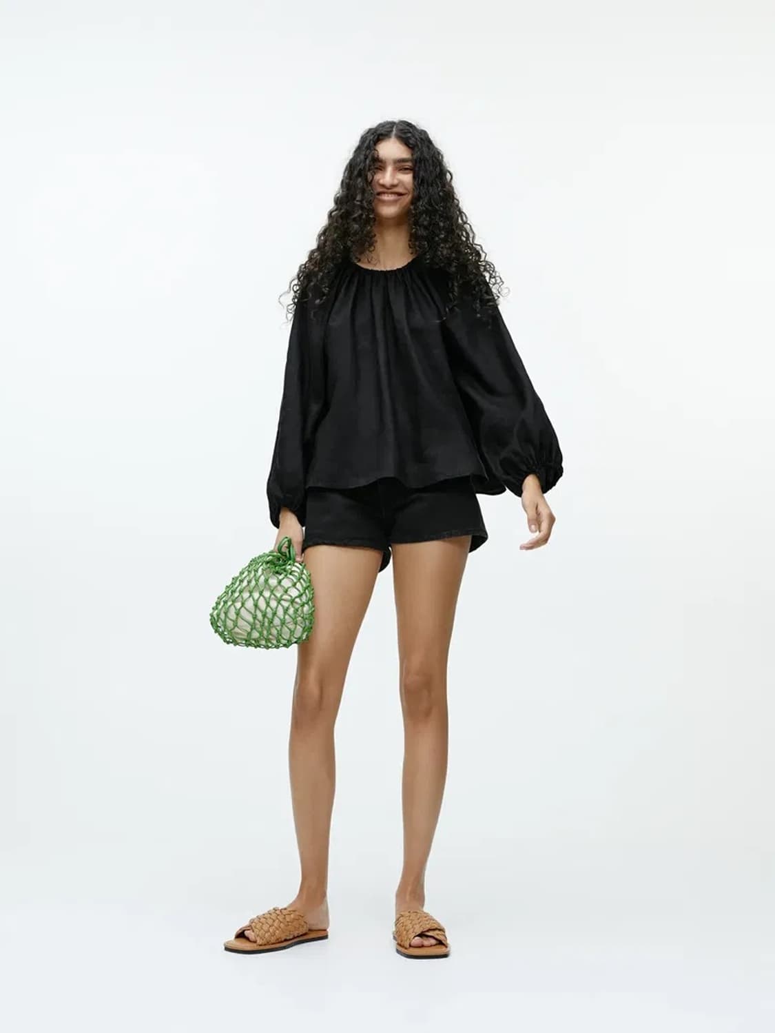 아르켓 벌룬 슬리브 블라우스 상품이미지5