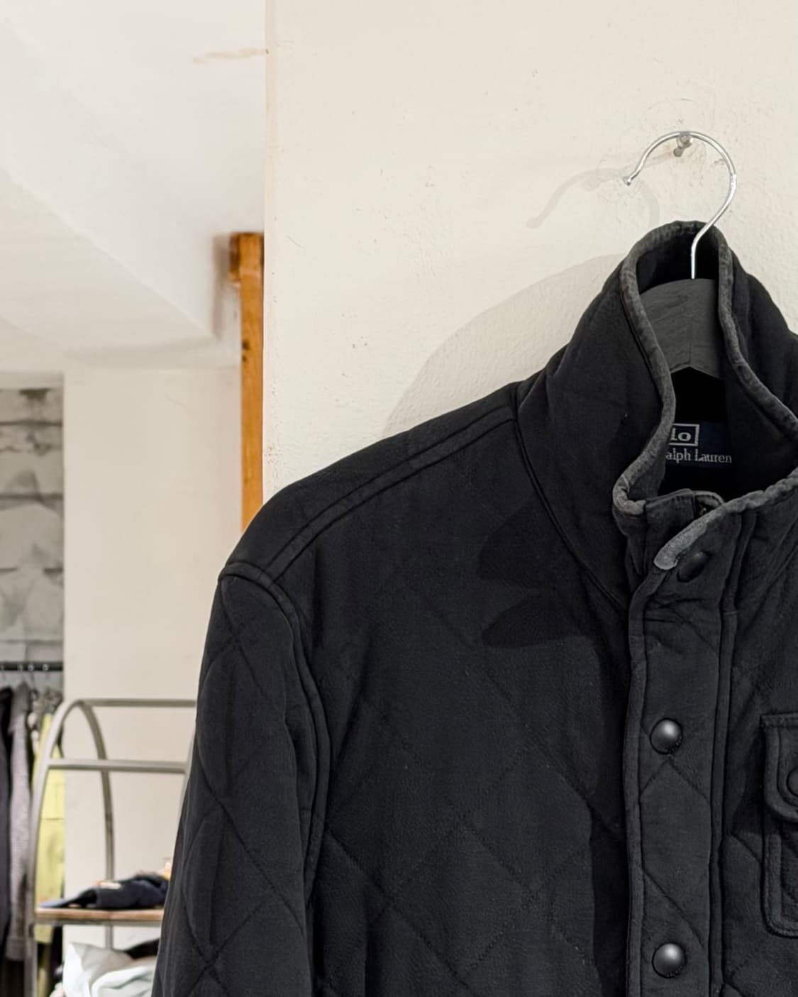 폴로 랄프로렌 블랙 스냅버튼 포켓 퀼티드 자켓 상품이미지2