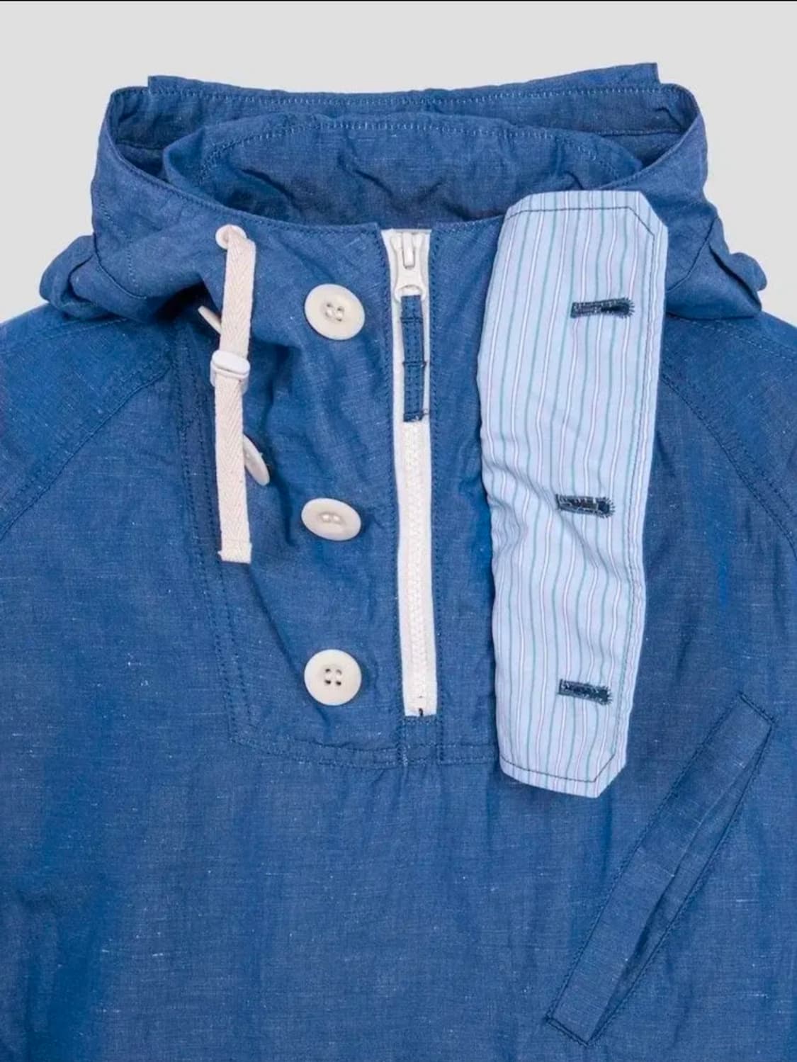 준야와타나베 로이린스테인 린넨 아노락자켓 L 상품이미지4