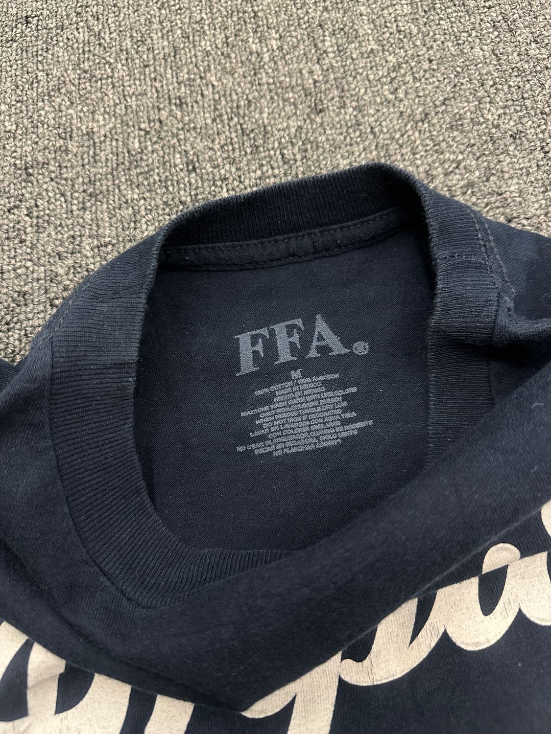 M) FFA 프린팅 네이비 롱슬리브 긴팔티 상품이미지7