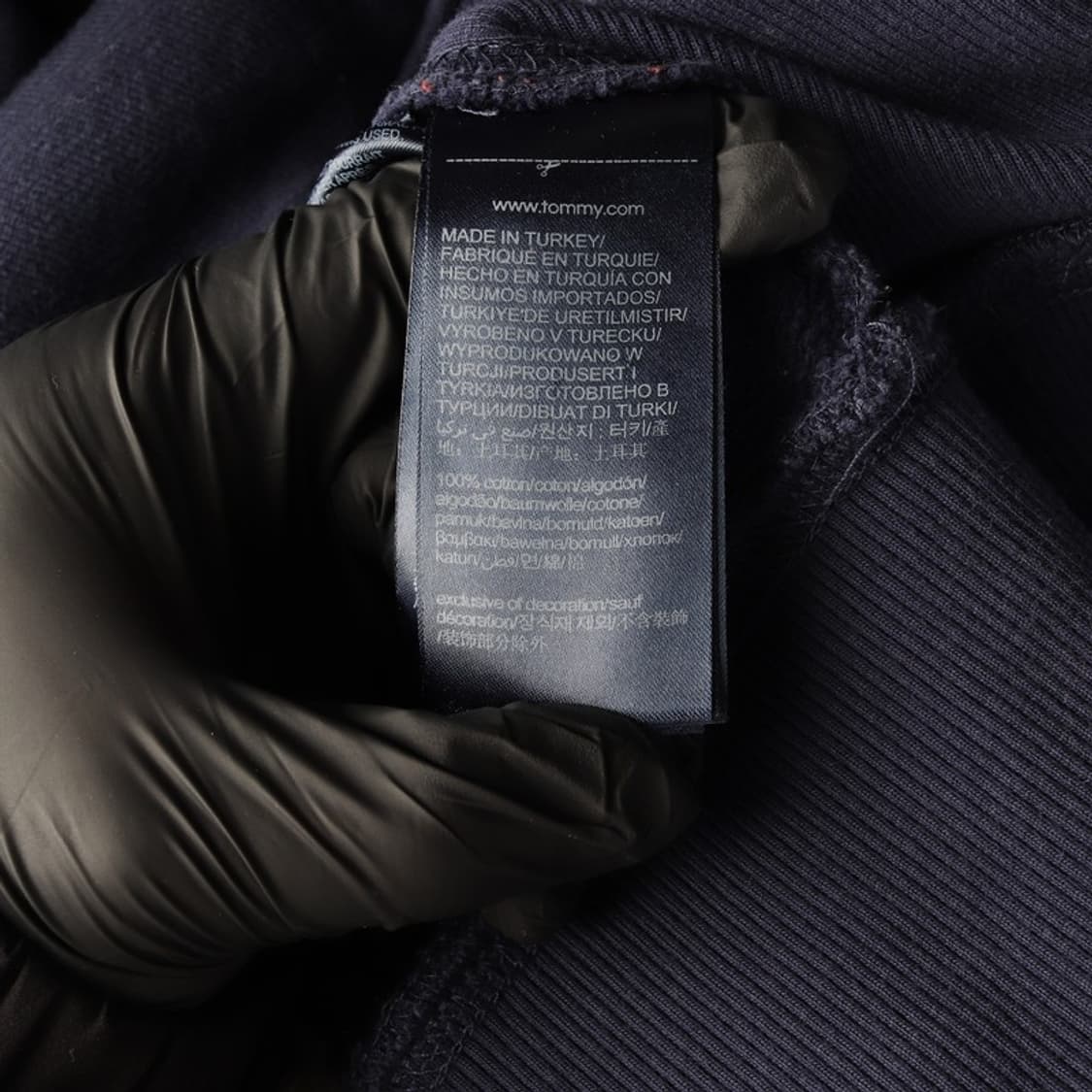 타미진스 센터 플래그 로고 네이비 후드티 S 상품이미지7