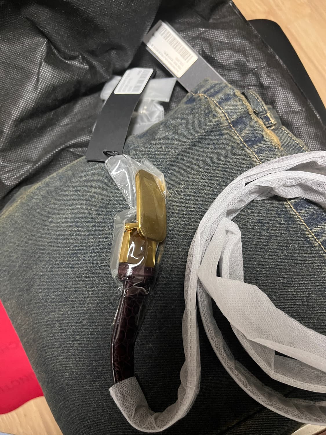 노이어 디스트로이드 플레어팬츠 빈티지블루 48 상품이미지2